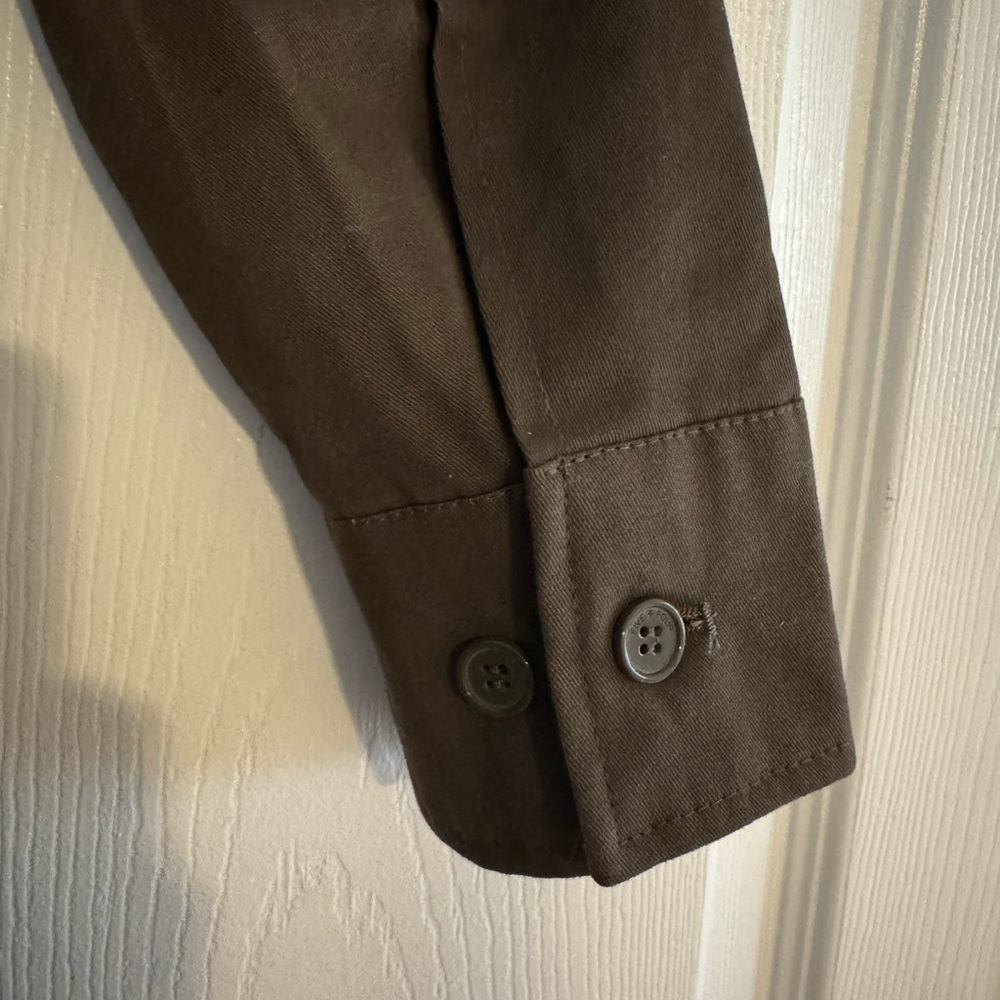 Five Four Olive Zip Front Jacket with BrownCordur… - image 3